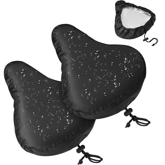 Zacro Waterproof Bike Seat Rain Cover (2-Pack)