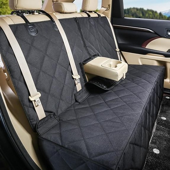 Petalage Waterproof Dog Car Seat Cover for Back Seat