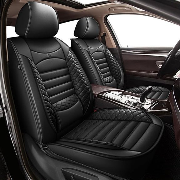 Toyota Highlander Front Car Seat Covers Waterproof Faux Leather