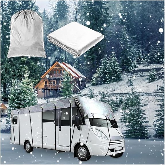 Truck Camper Cover Waterproof Foldable Storage Grey