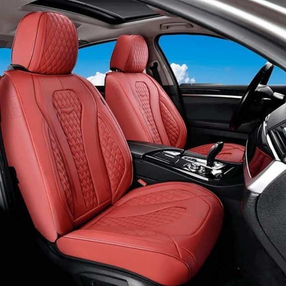 Coverado Waterproof Leather Car Seat Covers Full Set
