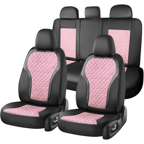 Coverado Leather Waterproof Car Seat Covers 5 Seats