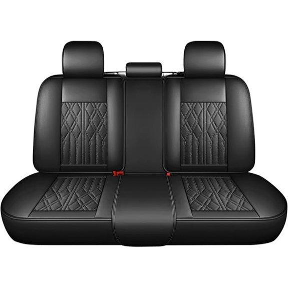 Huidasource Waterproof Leather Rear Seat Covers for Cars