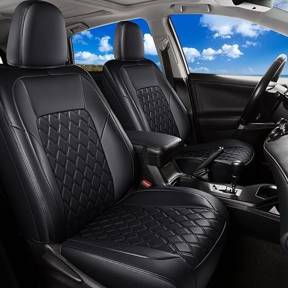 Huidasource Waterproof Leather Car Seat Covers for RAV4