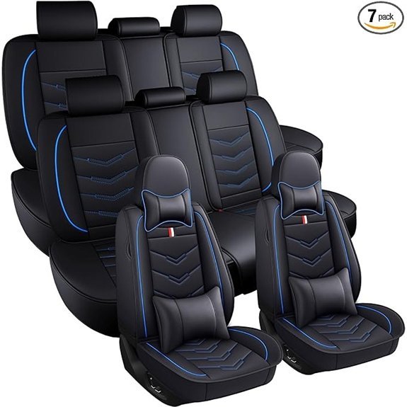 Toyota Highlander 7-Seat Waterproof Leather Seat Covers