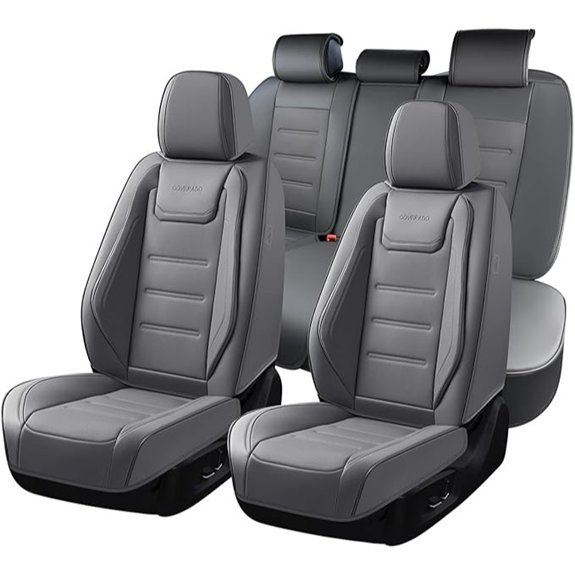 Coverado Waterproof Leather Car Seat Covers Full Set