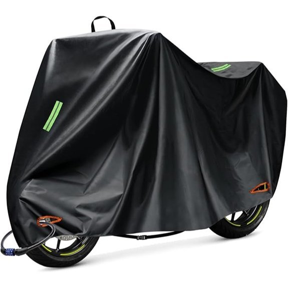 Motorcycle Cover 210D Waterproof for Bikes up to 96