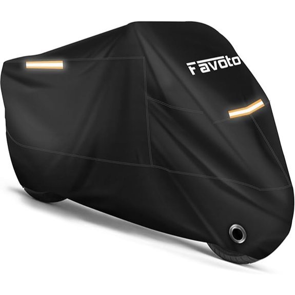Favoto Waterproof Motorcycle Cover with Lock-Holes