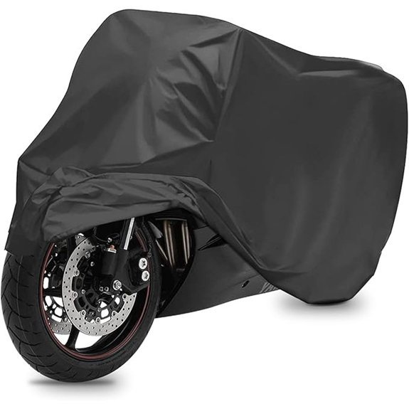 Zlirfy Waterproof Motorcycle Cover with Lock-Holes