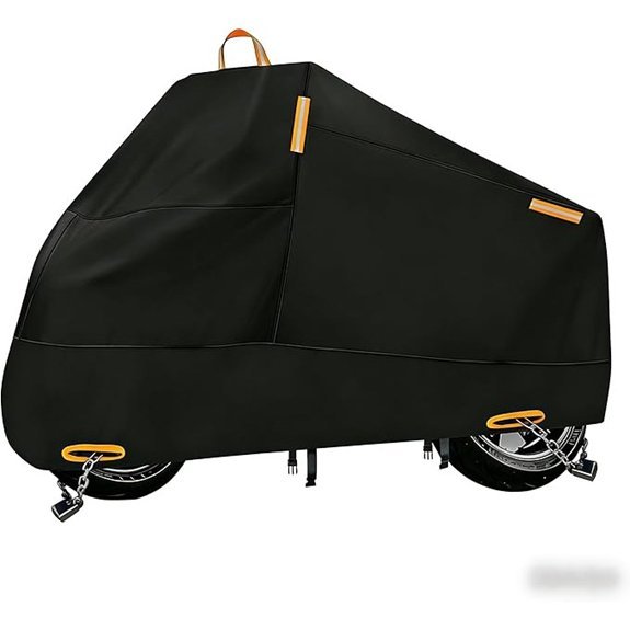 Motorcycle Cover Waterproof Outdoor Storage with Lock-Holes