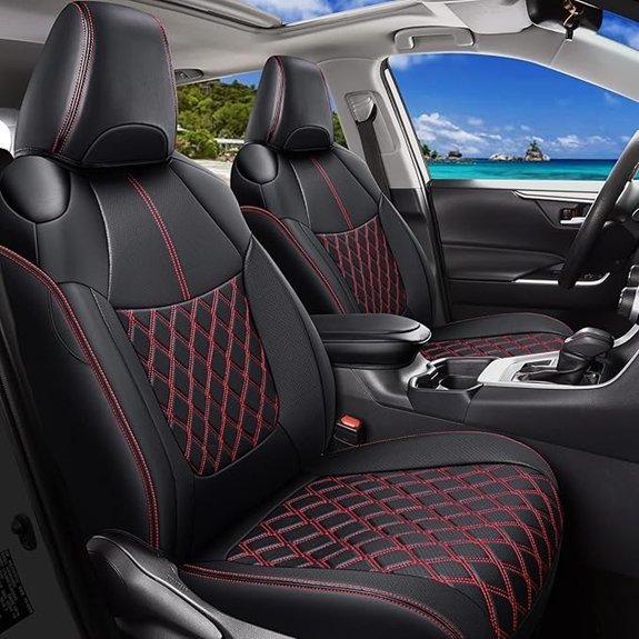 Huidasource Waterproof Leather Seat Covers for RAV4