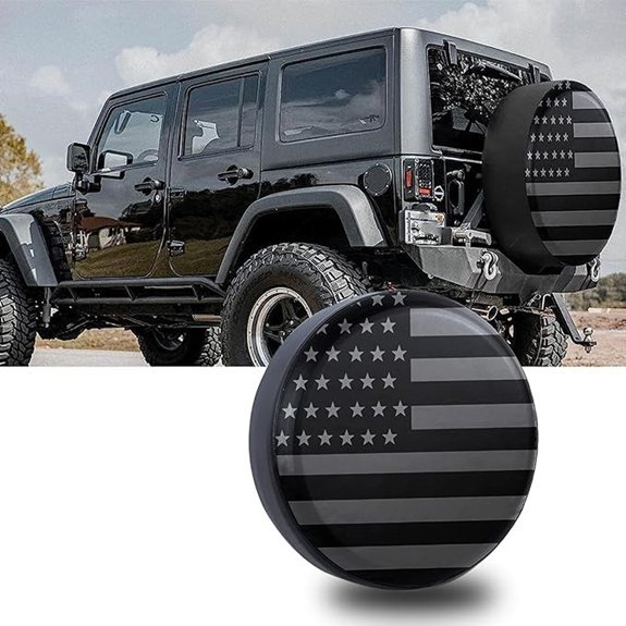gunhunt American Flag Tire Cover 16 PVC Waterproof Cover