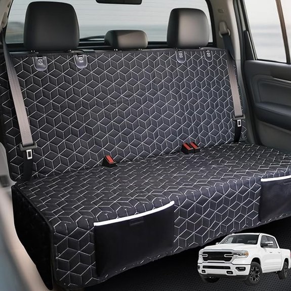 Meginc Waterproof Dog Car Seat Cover for Trucks
