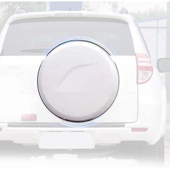 White Spare Tire Cover for RAV4 2009-2013