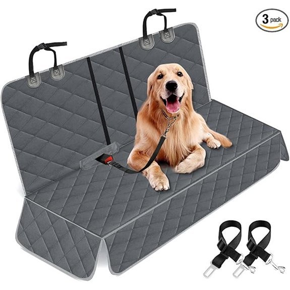Yuntec Dog Car Cover for Back Seat