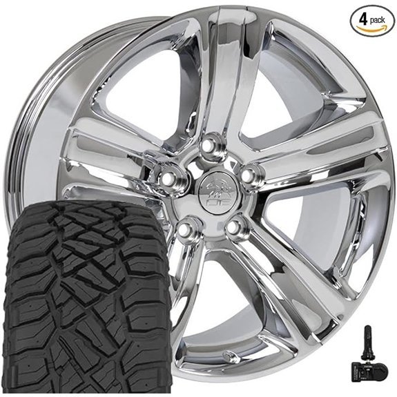 OE Wheels DG65 20-Inch Rims and Tires for Ram 1500