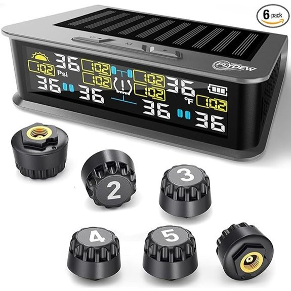 6-Wheel RV Tire Pressure Monitoring System (TPMS)