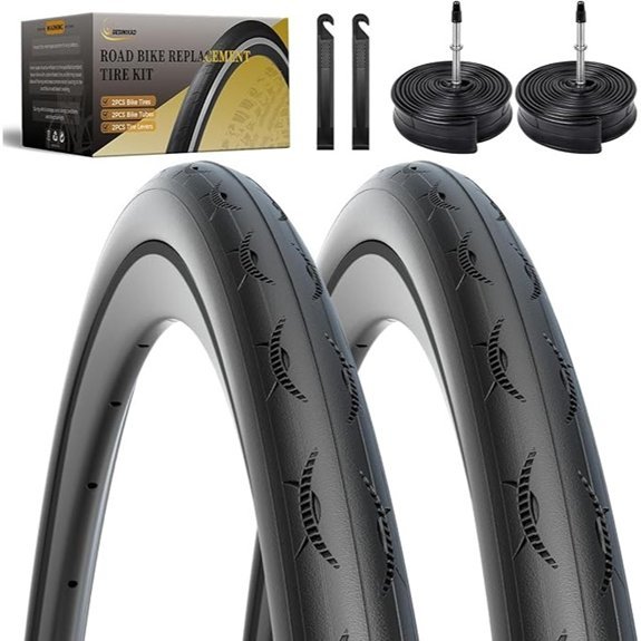 2-PCS 700C Racing Road Bike Tires with Tubes