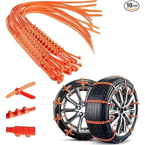 Universal Anti-Skid Snow Tire Chains for Trucks and SUVs