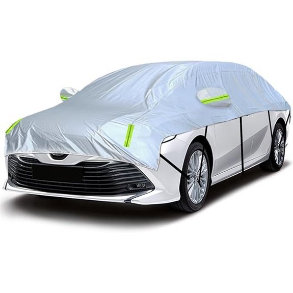 Half Car Cover All Weather Waterproof for Sedan