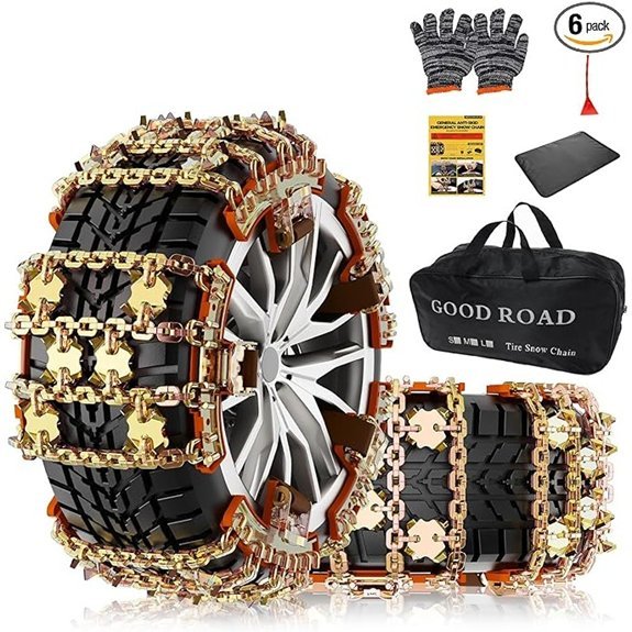 KYX Alloy Steel Tire Chains for Cars/SUVs