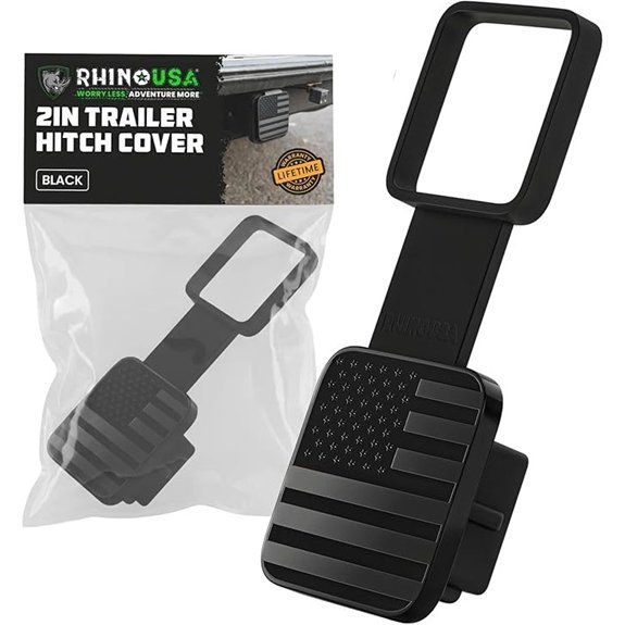 Rhino USA American Flag Trailer Hitch Cover