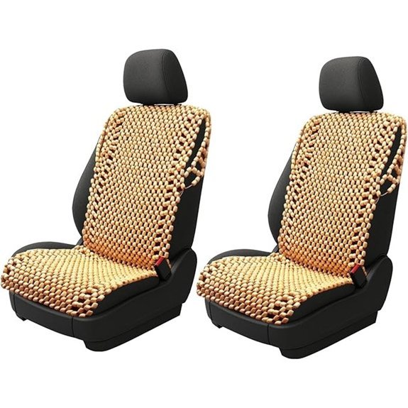 ZONETECH Beaded Car Seat Cover 2-Pack