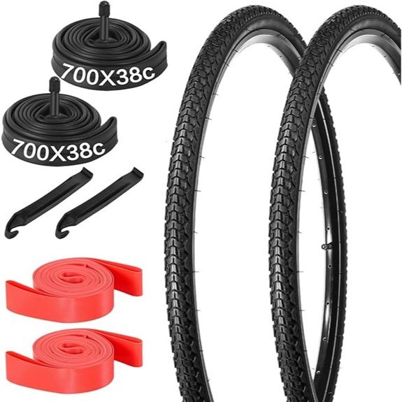 yeesport 2 Pack 700x38c Bike Tire Set