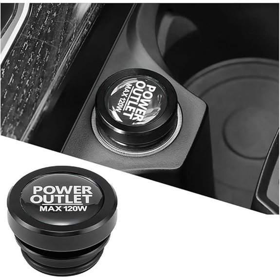 Zpana Car Cigarette Lighter Cover (Black)