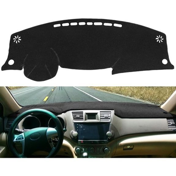 Dash Cover Mat for Toyota Highlander (Black)