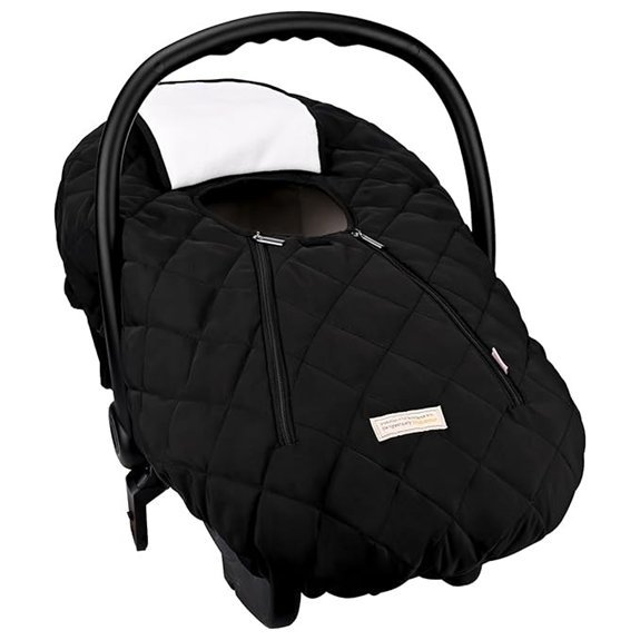 Bebamour Winter Baby Car Seat Cover (Black)
