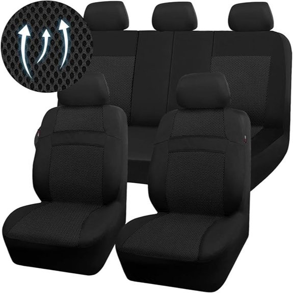 CAR PASS 3D Air Mesh Seat Cover Set