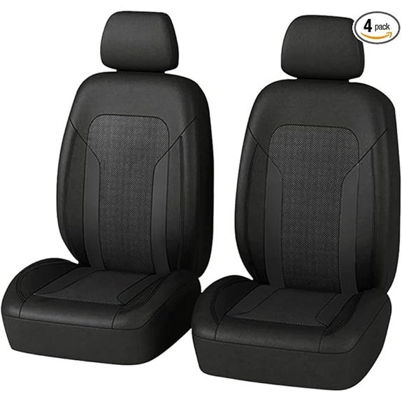 4PCS Breathable Cooling Car Seat Covers with Mesh