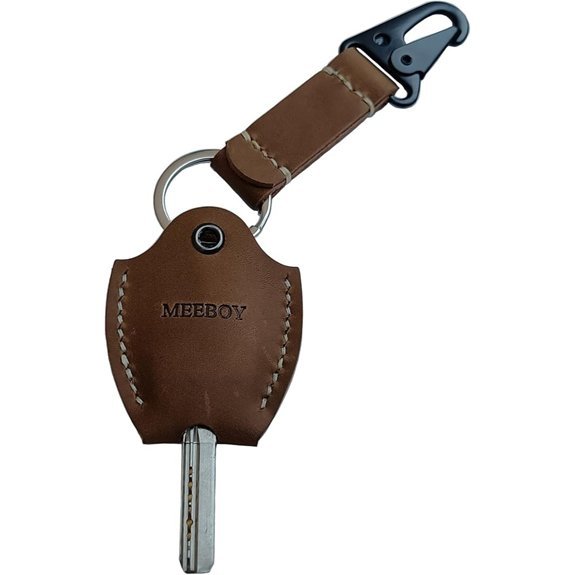 Handmade Leather Car Key Sleeve (Brown)