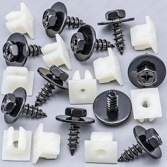 Rexka Bumper Cover Screw Nut Grommet Kit