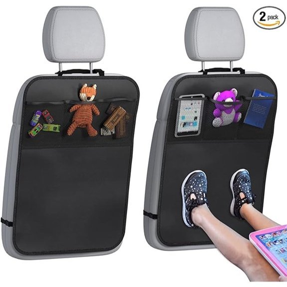 Lebogner Back Seat Cover and Storage Organizer (2 Pack)
