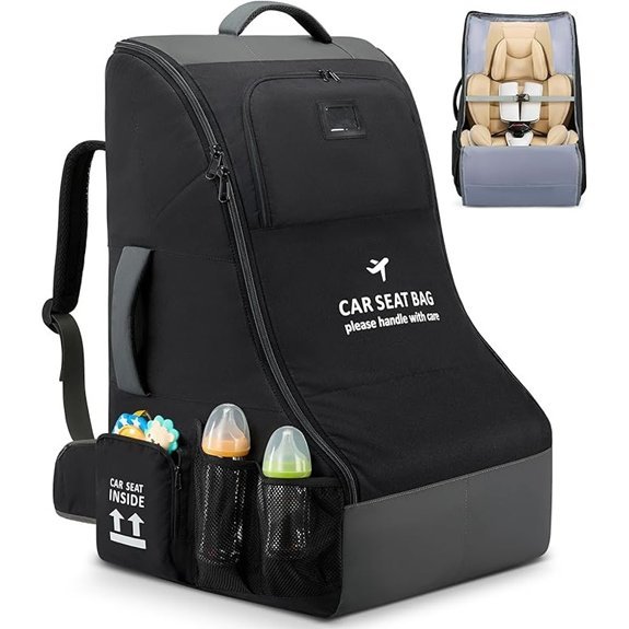 RAINSMORE Padded Car Seat Travel Bag for Air Travel