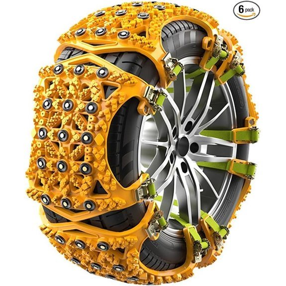 Snow Chains for Car Tires 6-Pack