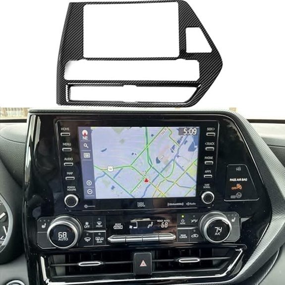 XITER Carbon Fiber Navigation Panel Trim Cover for Toyota Highlander