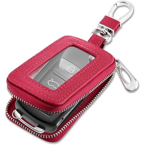 Stylish Leather Car Key Fob Case Cover
