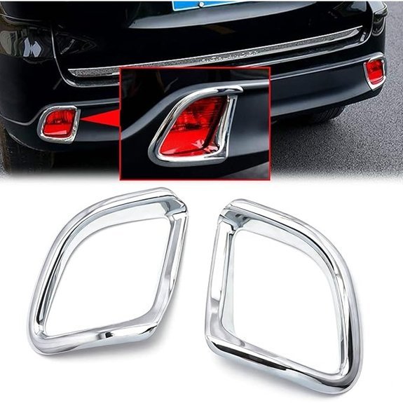 Xotic Tech Chrome Rear Bumper Reflector Trims