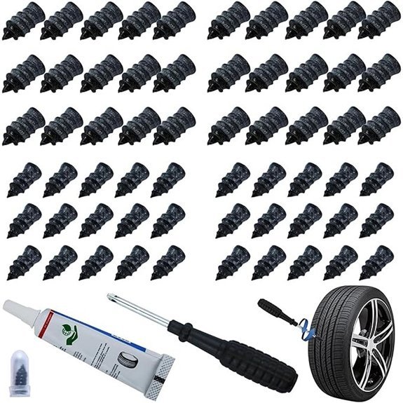 60Pcs Heavy Duty Tire Repair Kit