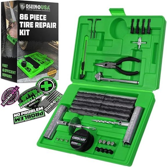 Rhino USA 86-Piece Tire Repair Kit