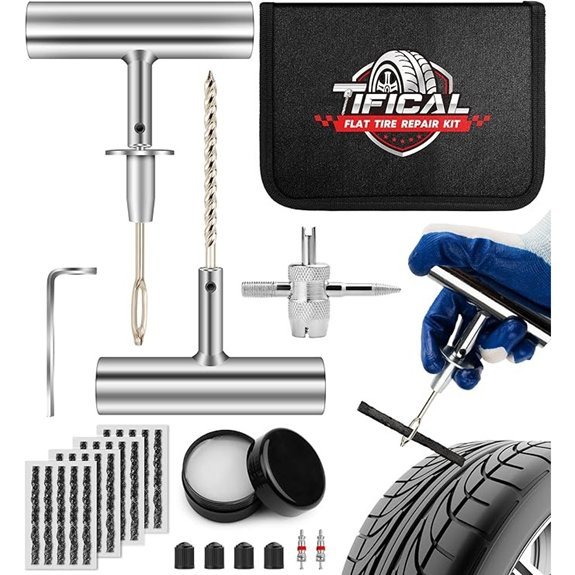 Flat Tire Repair Kit 32 PCS Tubeless Repair Kit