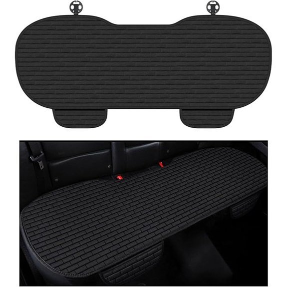 Car Back Seat Cover with Side Pockets