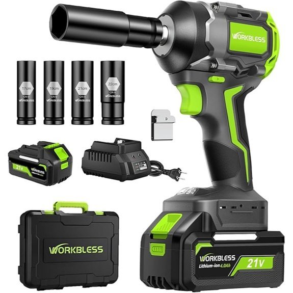 Brushless Cordless Impact Wrench Kit with Battery