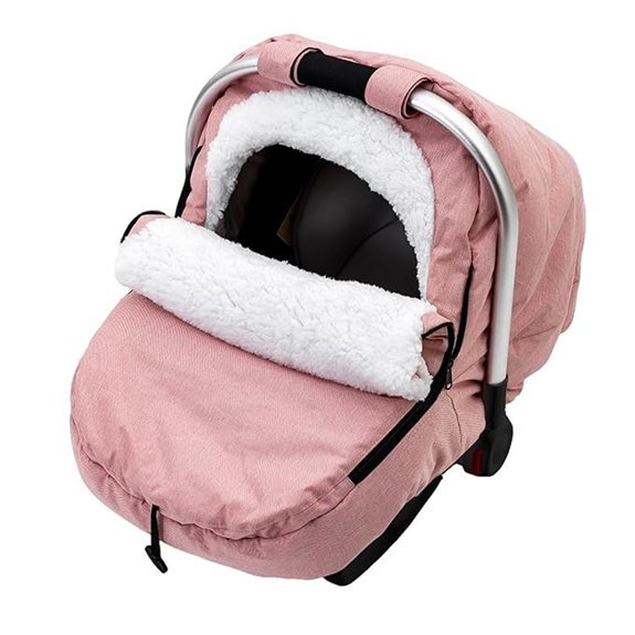 Winter Baby Car Seat Cover with Sherpa Lining