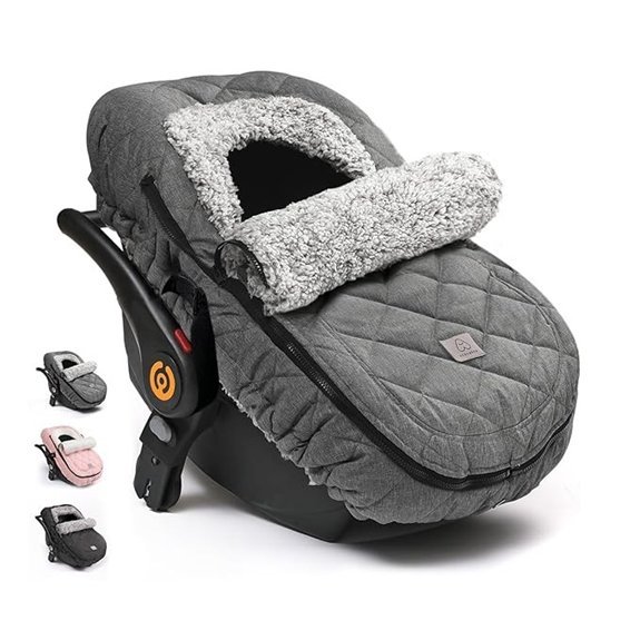 ACRABROS Winter Baby Car Seat Cover Canopy