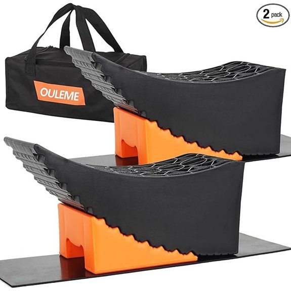 OULEME Curved Leveling Blocks for RV Camper Tires