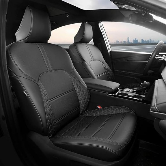 FREESOO Toyota Camry Custom Fit Seat Covers (Black)